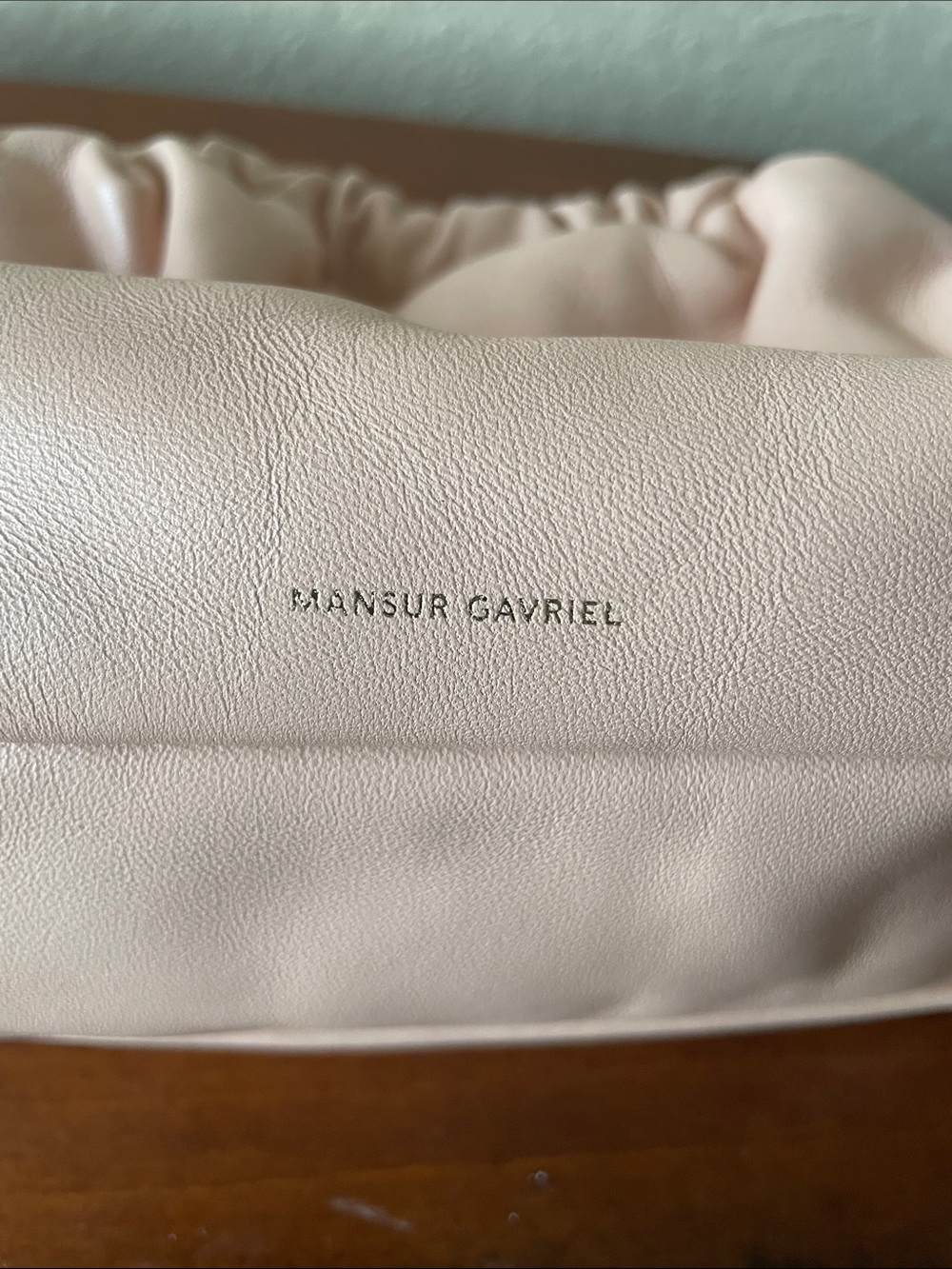Mansur Gavriel Blush Pink Pebbled Leather Tote